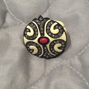 Angelique de Paris ivory crystal ring